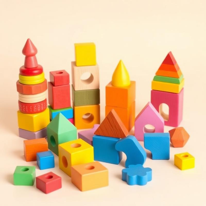 Rainbow Wooden Block Set