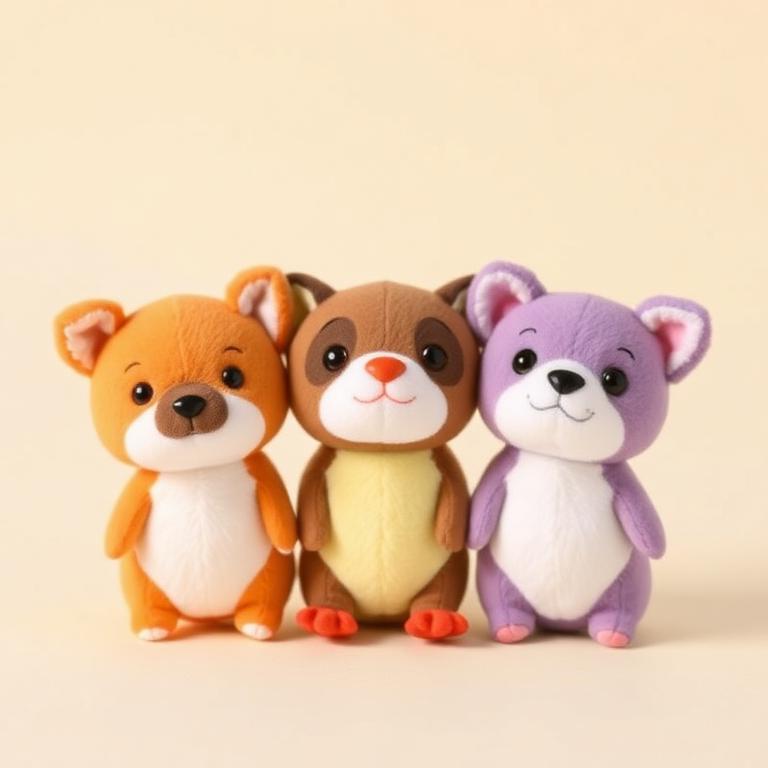 Mini Plush Friends (Set of 3)